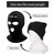 3 Holes Balaclava Knitted Embroidered Face Cover Autumn Winter Warm Face Cover for Men Women Outdoor Cycling Skiing Running