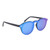 Round Polarized Sunglasses Lightweight Round Frame Polarized Lens Trendy Sunglasses Black Frame Ice Blue Lens