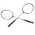 2Pcs Badminton Racquets Set Lightweight Sturdy Double Badminton Rackets with Storage Bag for 2 Player