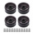 4 Pcs RC Car Wheel Hubs 1.9in Wear Resistance Iron RC Crawler Wheel Rims Hub Replacement for Axial Titanium Color