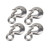 4Pcs S320 Eye Snap Latched Hoist Crane Hook 0.5T Stainless Steel Cargo Lifting Hooks