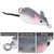 Artificial Bait Mouse Shape Soft Fishing Lures Dual Hooks Tackle Accessory (Grey)