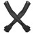 A Pair Elastic Polyurethane Black Road Bike Cycling Anti Skid Sunscreen Long Gloves Sports Arm Sleeves(Black M)