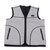 Electric Heated Vest 3 Heating Levels Intelligent Temperature Control Grey USB Heated Vest for Women Men Skiing Hiking 2XL