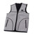Electric Heated Vest 3 Heating Levels Intelligent Temperature Control Grey USB Heated Vest for Women Men Skiing Hiking 2XL