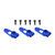 3pcs/set 25T Steering Servo Arms for 1/10 Remote Control Car Aluminum Alloy Servo ArmBlue
