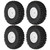 4Pcs 1/10 Remote Control Car 1.9in Alloy Wheel Hub and 115mm Rubber Tires RC AccessoryWhite