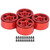 4pcs RC Aluminum Alloy Wheel Hubs for Axial SCX24 C10 JLU B‑17 1/24 RC Car PartsRed