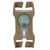 Outdoor Mini Survival Light IPX8 Waterproof Safety Signal Lamp for 2.5cm Width StrapMud Color Base Purple Light