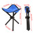 Portable Folding Tripod Chair for Outdoor Camping Hiking Fishing Picnic BBQ Travel(Blue S)