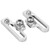 2Pcs Bike C Clamp Brake Pad Aluminum Alloy Extension C Caliper Adapter Brakes for Road BicyclesSilver