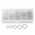Fishing Stainless Steel Double Split Ring 200pcs Lure Baits Accessories Plastic Case Set
