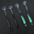 4Pcs TPR 100MM Artificial Soft Simulation Fishing Lure Bait Paddle T Tail Accessory6#black back