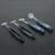 4Pcs TPR 100MM Artificial Soft Simulation Fishing Lure Bait Paddle T Tail Accessory6#black back