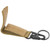Outdoor Belt Hanging Keychain Carabiner Hook and Loop Strap Keyring Clip Buckle HangerMud Color