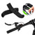 1Pair Folding Bicycle Mountain Bike Handlebar Silicone Anti Skid  Grip Cover (Black)