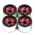 4pcs 1.0'' Metal Beadlock Wheel Hub Wheel Rim Replacement for TRX4M Axial SCX24 AX24 1/18 1/24 Remote Control Car Upgrade Parts