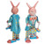 Rabbit Clockwork Toy Retro Metal Swinging Drumming Rabbit Wind Up Toys for Gift Collection Decoration