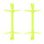 2pcs Football Soccer Agility Speed Training Aids Adjustable Hurdles Yellow