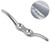 Marine Boat Cleat Anchor Stainless Steel Yacht Dock Deck Base Fastener Accessory Medium