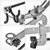 Clamp-on Fishing Rod Holder Boat Mount Rod Holder Bridge Railing Fishing Pole Bracket