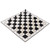 2 in 1 Chess and Checkers Set 32 Chess 24 Checkers Paper Chessboard Combo Set for Kids and Adults