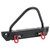RC Car Front Bumper Aluminium Alloy Front Bumper with Lamp for AXIAL SCX10 90046 90047 1/10 RC Crawler Car Black