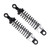 2pcs RC Car Shock Absorber 1/16 Front Rear 73mm Length Aluminum Alloy Model Truck DamperSilver