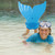 Children Kids Swimming Fin Training Flipper Fish Tail Diving Feet Blue