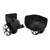 1 Pair Luggage Swivel Casters Plastic Mute Suitcase Swivel Wheel Repalcement PartsBlack