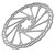 203mm/8" 6 Bolts Mountain Bike Bicycle Brake Disc Pad Cycling Accessory