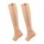 1 Pair Zipper Compression Socks Nylon Material Soft Comfortable Breathable Elastic Open Toe Compression Stockings for Daily Fleshcolor S/M