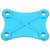 Rear Wing Mounting Plate Upgrade Accessories Fit for Wltoys 144001 1/14 RC CarBlue