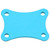 Rear Wing Mounting Plate Upgrade Accessories Fit for Wltoys 144001 1/14 RC CarBlue