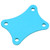 Rear Wing Mounting Plate Upgrade Accessories Fit for Wltoys 144001 1/14 RC CarBlue