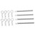RC Body Post High Strength Aluminum Alloy RC Car Shell Column with Buckle for HSP 94102 94122 94103 94123 1/10 Silver
