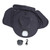 Sun Hat with Solar Fan 3 Wind Speeds Outdoor UPF50 Sun Hat Wide Brim Fishing Hat with Neck Flap USB Charging Dark Gray