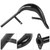 Stainless Steel Muffler Exhaust Pipe Accessory for 50CC 60CC 80CC Two-stroke Engine(black )