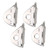 4 Pcs Climbing Hanger Stainless Steel Durable Rock Climbing Accessories for High Altitude Operations