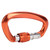 Mountaineering D Locking Carabiner Clips Alloy Heavy Duty Carabiner for ClimbingTangerine
