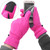 Fleece Winter Warm Outdoor Sports Cycling Anti-static Touch Screen Gloves for Men and Women(Rose Red M)