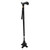 Walking Cane Comfortable Handle Retractable Slip Resistant Walking Stick for Elderly Black