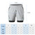 2-In-1 Men Running Shorts with Zipper Pockets Quick Dry Exercise Shorts for Training Gym Workout