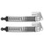 2Pcs RC Metal Shock Absorber Damper for SCX10II D90 90046 90047 90053 1/10 RC CrawlerSilver