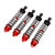4PCS RC Front Rear Shock Absorbers RC Car Damper Replacement Part for Traxxas MAXX 2.0 1/10 RC Car Red