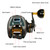 USB Rechargeable Carbon Fiber Baitcasting Reel 9+1BB Fishing Reel with Display High Speed 6.4: 1 Gear Ratio Magnetic Brake   System Baitcaster Reel For Right Hand