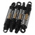 4pcs RC Shock Absorber Set RC Dampers 43mm Aluminum Threaded Shock Absorbor For Axial SCX24 1/24 Crawler Black