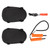 Ice Fishing Safety Tool Retractable Ice Picks Hard EVA Knee Pads and Non Nuclear Whistle for Protection Outdoor Orange