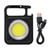 Mini Keychain Light Type C Rechargeable Portable Pocket Light Small Camping Flashlight Multifunctional Black