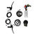 Electric Scooter Retrofit Kit 17A 3 Modes Controller EN05 Panel Thumb Throttle Kit for 350W Motor